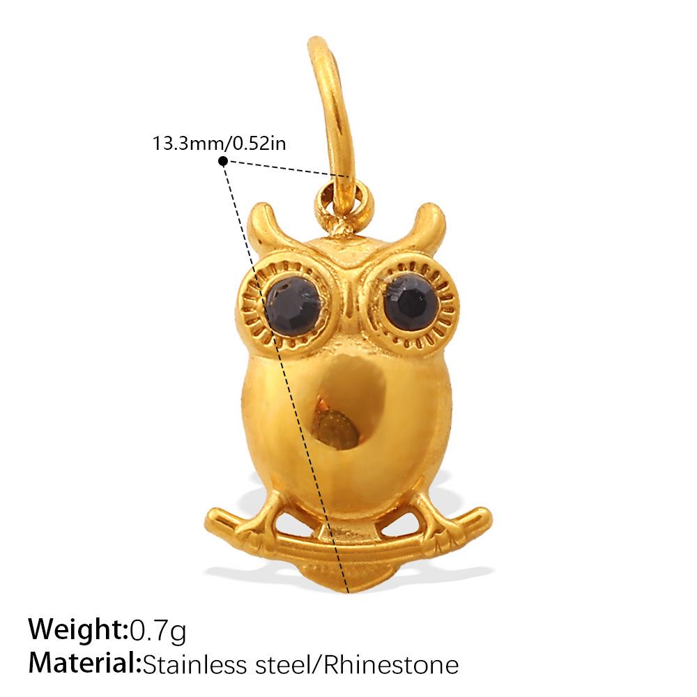 18K Gold-Plated Stainless Steel Elephant Pendant for Necklace or Bracelet