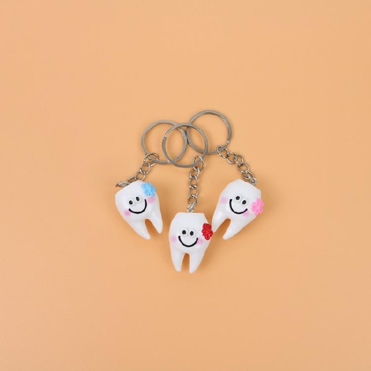 Lot de 10 porte-clés créatifs en forme de dent Couleurs vives et design joyeux en font un cadeau attentionné