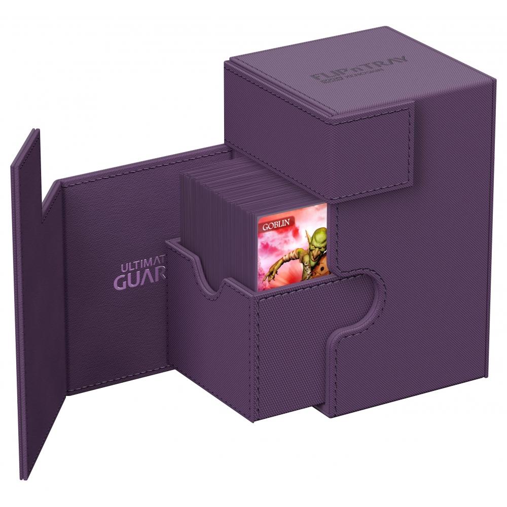 Ultimate Guard Flip`n`Tray Deck Case 100+ Xeno Skin Mono Color Purple