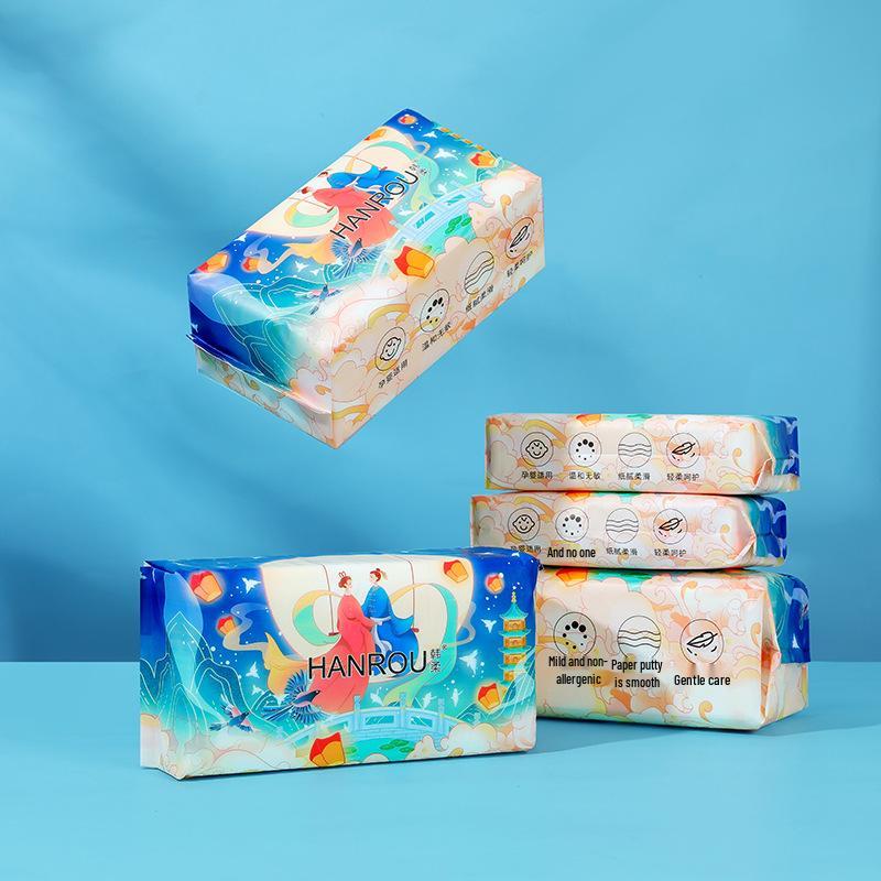 Engångs bomullshandduk för ansiktstvätt: Förtjockad, Mjuk, Dubbelanvändning för Våt- och Torrrengöring