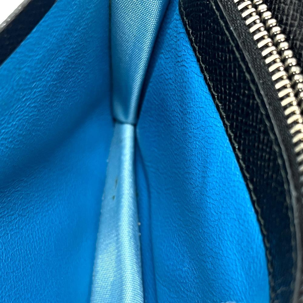 BVLGARI 33745 Bulgari Bulgari Logo Clip Bi-fold Wallet Long Wallet Leather Black