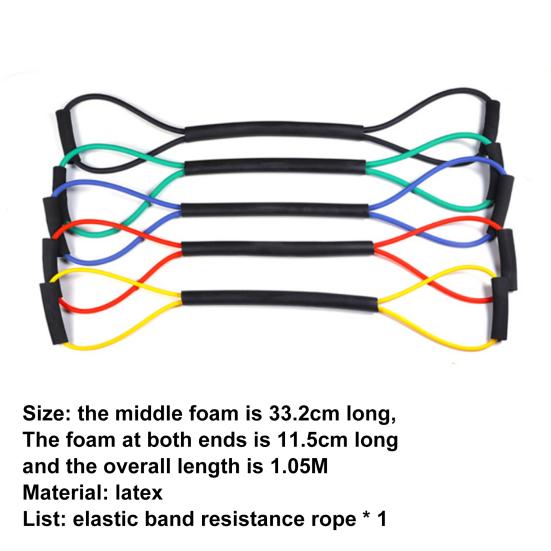 Elastic MMA Workout Band Anti-slip Foam Cover Eight Word Design Boxing Tension Rope for Training