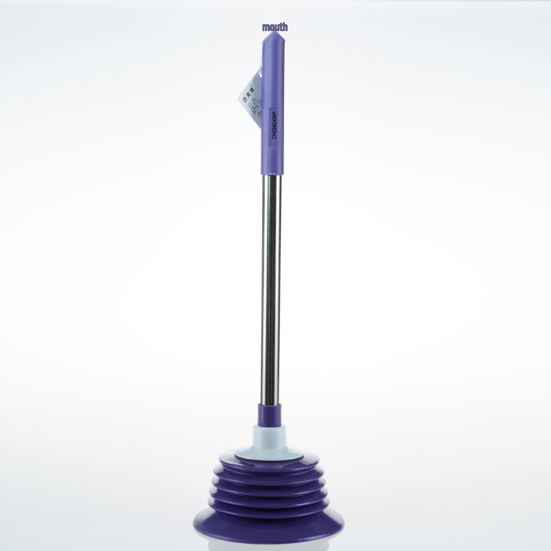 One Shot Toilet Plunger: Powerful Suction Unclogger for Toilets and Sewer Pipes
