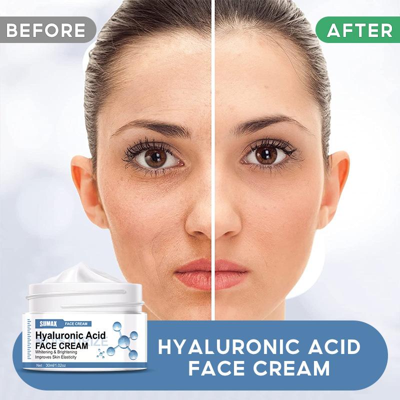 Pure Hyaluronic Acid Face Cream 30ml Mooth Delicate Radiant and Translucent Rapid Absorption of Skin Retinol Anti Aging Serum