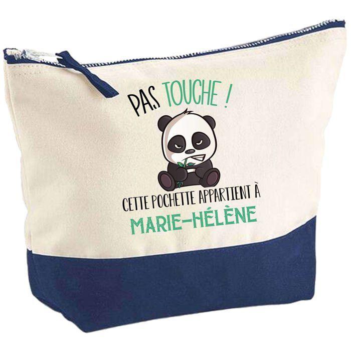 Trousse de maquillage - PLANETEE - marie-hélène Pas touche Panda - grand format - coton - impression HD