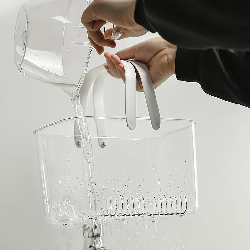 Portable Shower Caddy Basket, Plastic Storage Baskets with Handles Plastic Organizer Storage Tote Shower Caddy Bins Organizer Toiletry Bag Hollow