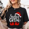 Santas Crew Shirt for Women Unisex Christmas Tshirts Santa Crew Family Outfit Christmas Tee Shirts Family Party Tshirts Tops