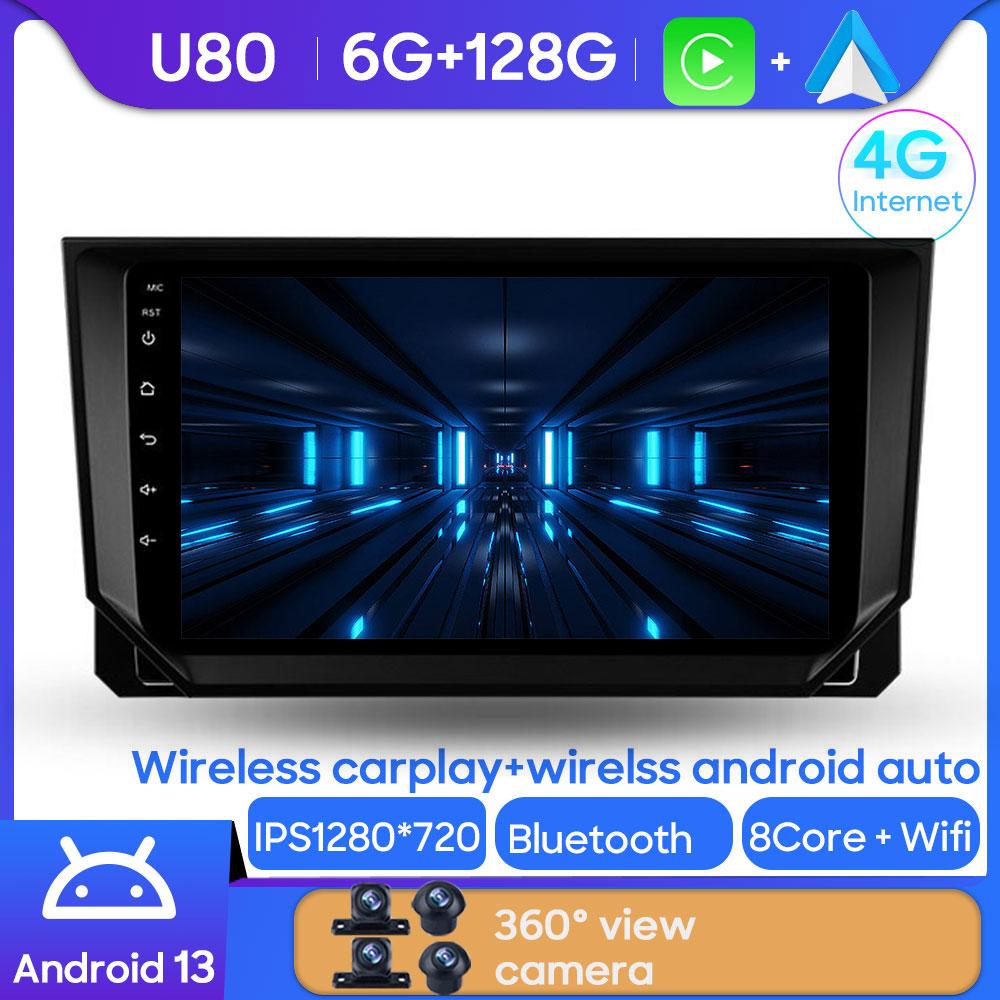 QLED For Seat Ibiza Arona 2017- 2020 Car Radio AI Voice 4G WIFI CarPlay Android Auto GPS Car Multimedia Video Player No 2Din DVD