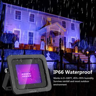 4 Stück LED Schwarzlicht - Hochleistungsbirnen, IP66 Wasserdicht - Ultraviolette Flutlichtbeleuchtung für Aquarium, Indoor- oder Outdoor-Partys
