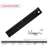 Multi-function Aluminum Alloy Hand Protective Ruler Non-slip Straight Ruler Wood Cutting Straight Woodwork Ruler Stationery