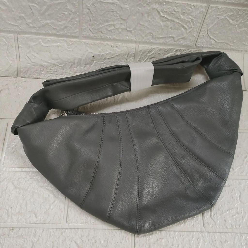 2024 Genuine Leather Croissant Shoulder Bag - Versatile Women's Crossbody Handbag