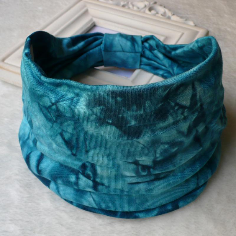 4Pcs Cross Wide Headband Women Wide Hair Band Boho Elastic Sports Headwear Yoga Hair Band Workout Headwrap