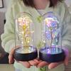 Eternal Rose Lamp Festival Gift Led Foil Flower Artificial Rose Lamp Creative Valentine'S Day And Mother'S Day Gift Battery Free