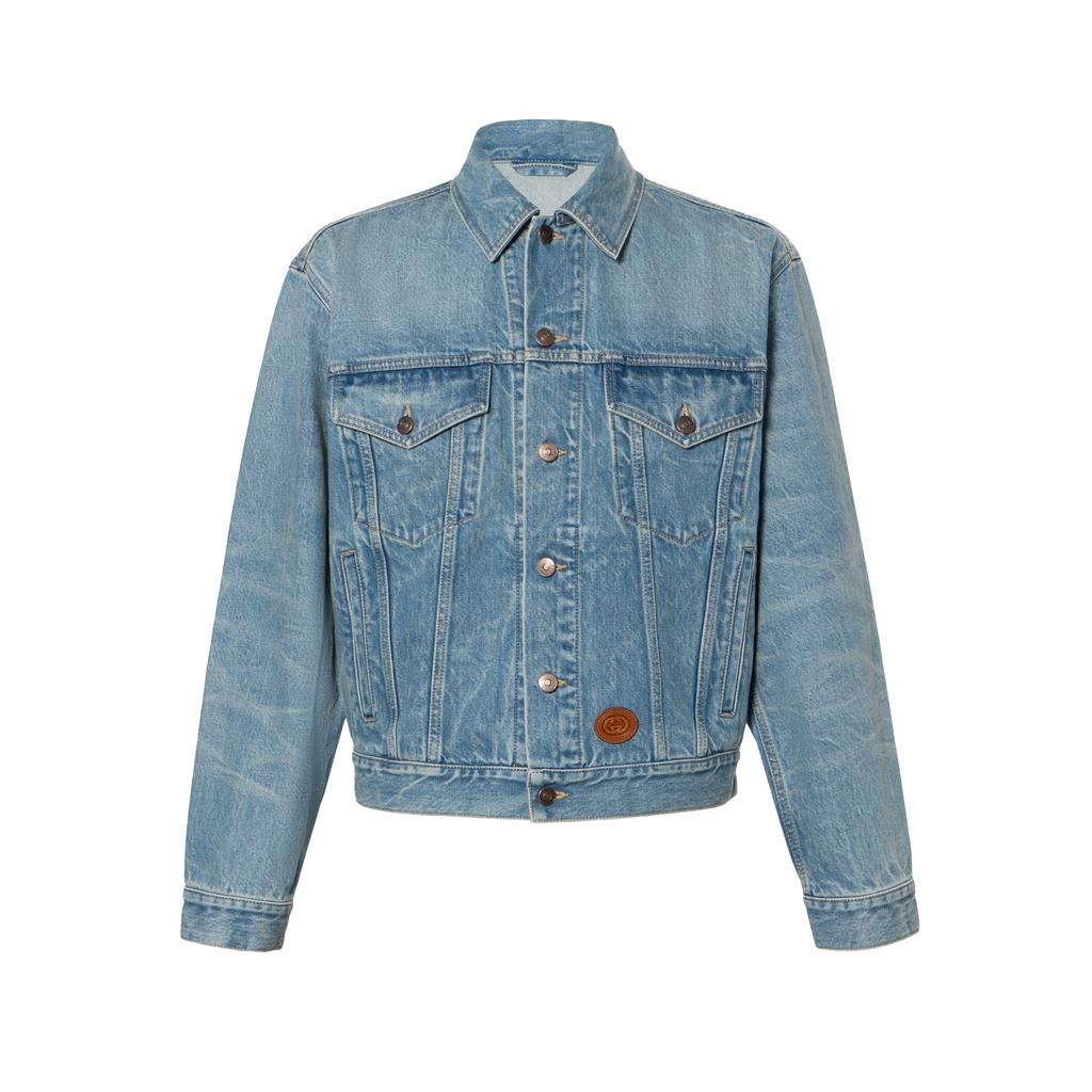 Gucci X Disney Denim Jacket Men's Light Blue 594850-XDBK0-4452