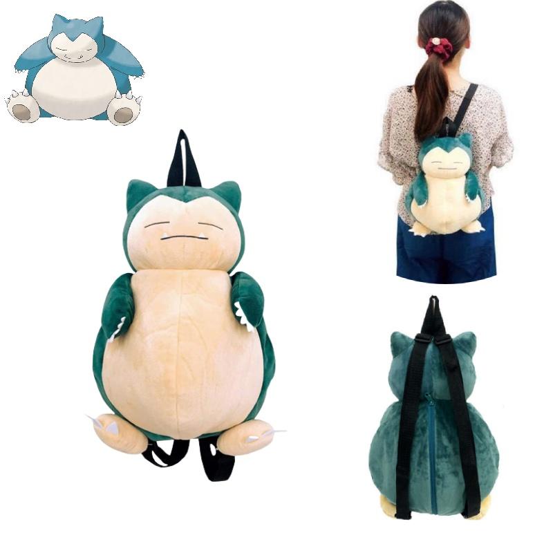 Roztomilý batoh s Pokémony Kabigonem pro děti, plyšová taška Snorlax