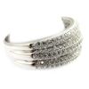 Silver Ring 'Sissi' White Silver (rhodium) - 8 Mm
