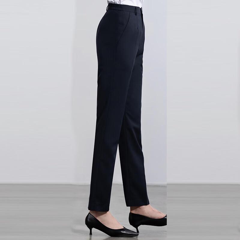 YILITON Unisex Business Formal Straight-Leg Trousers 27