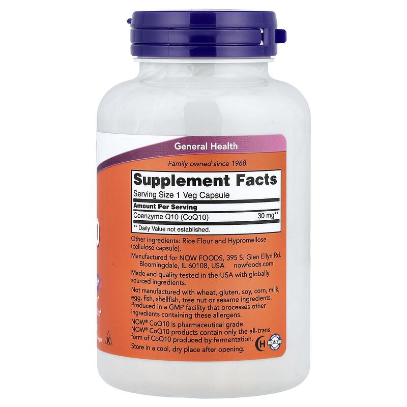 CoQ10, 30 mg, 240 Veg Capsules