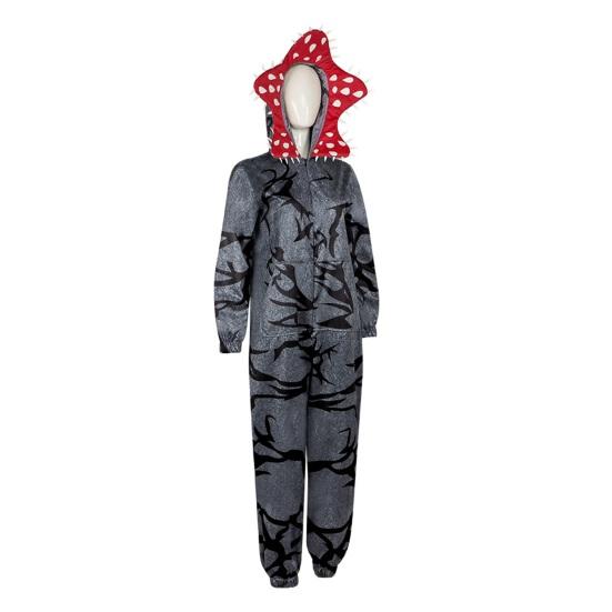 Erkek Kadın için Yetişkin Etçil Çiçek Tulum Pijama Noel Cosplay Tek Parça Kostüm Kapüşonlu Pijama Tulum