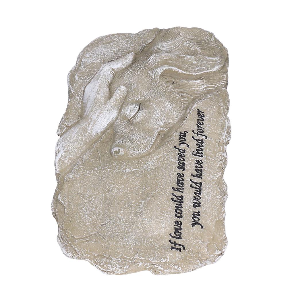 Haustier Gedenkstein Garten Gedenk Grabstein Harz Hund Katze Grabstein für Rasendekoration Typ C