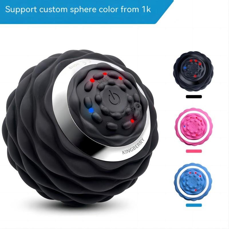 Yoga-Faszienball, Plantar-Massageball zur Tiefenentspannung der Muskeln, elektrisch vibrierender Erdnussball, muskelentspannender Heim-Fitnessraum, tragbar