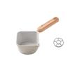 Non-stick Pouring Oil Pan Wood Handle Sauce Pan Cookware Butter Heating Pot  Porridge