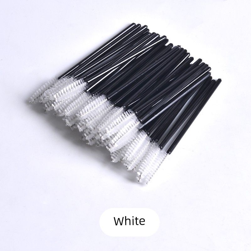 

Disposable Spiral Ultra-Fine Pen Point Comb Portable Mascara Brush White Bag 100 Pieces