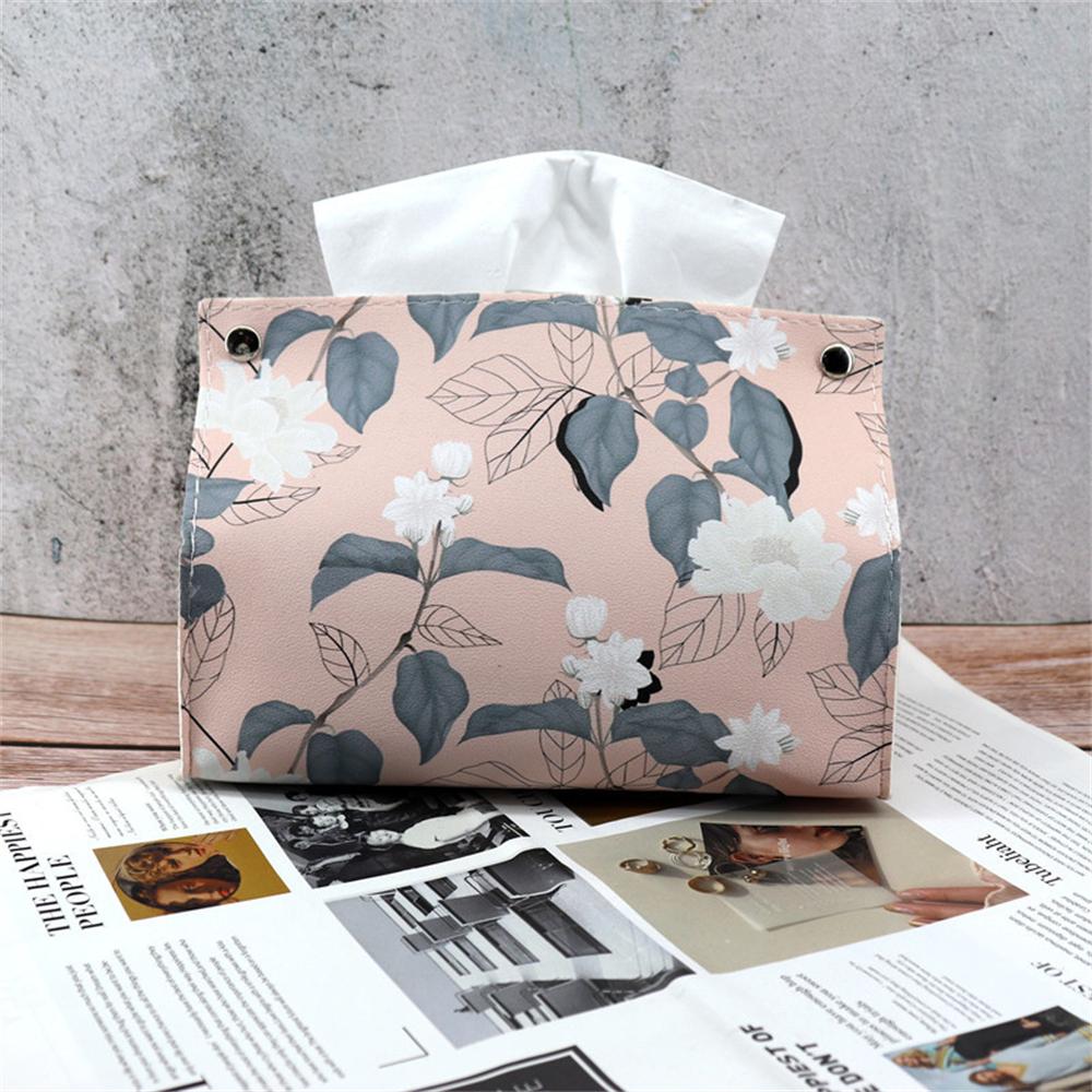 PVC Leather Tissue Box Nordic Home Waterproof Napkin Holder Living Room Storage Box Kitchen Office Desktop Tissue Paper Box 2025