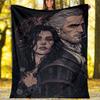 1pc The Witcher Theme Blanket - Digital Print, Polyester, Cozy for All Seasons, Perfect for Outdoor, and Travel