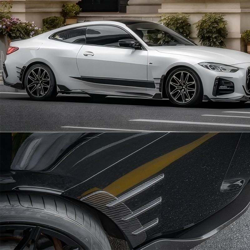 Car Fenders Trim Decorative Intake Universal Auto Air Flow Bumper Side Vent Decal Scoops Hood Spolier Sticker