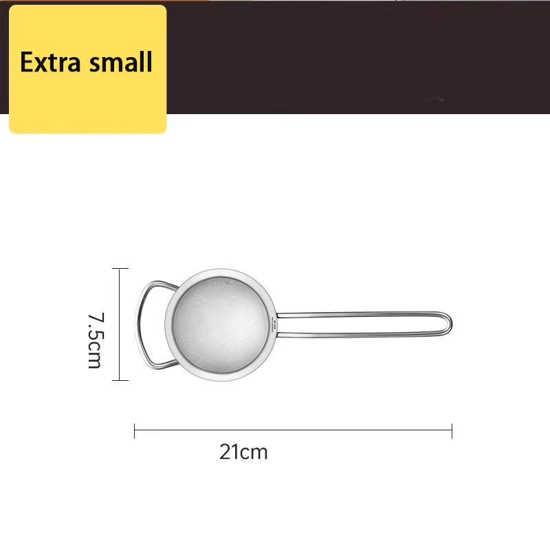 304 Stainless Steel Fine Mesh Oil Strainer Colanders Flour Colander Sieve Pastry Baking Tools Kitchen Accessories