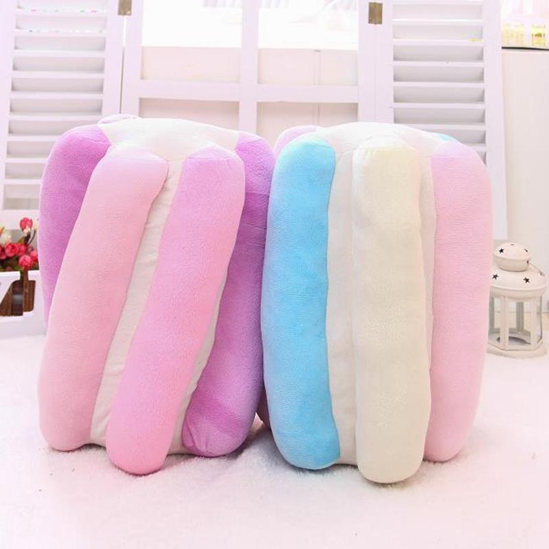 Zu 38Cm Sweet Buns Donut Soft Toy Stuffed Cream Doughnut Plush Pillow Simulation Food Sofa Chair Cushion Kids Girl Gift