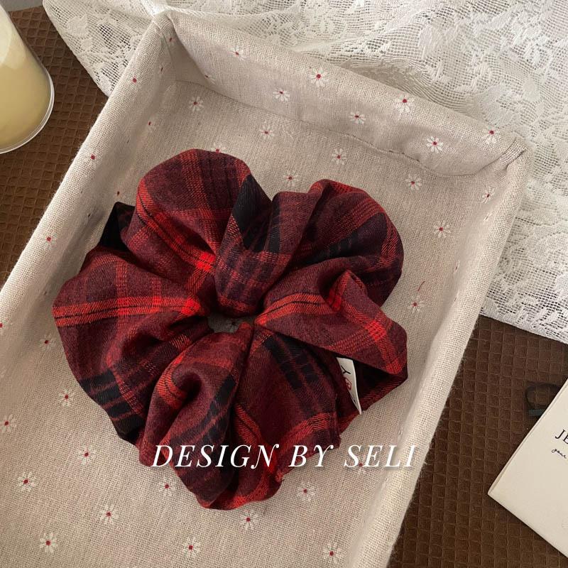 Scrunchie Multi Styles Floral Plaid Soft Fabric Minimalist Versatile Women Hair Tie Hair Accessories