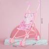 Foldable Dolls Pram Multicolor Doll Handcart Creative Baby Walker  For Boys Girls