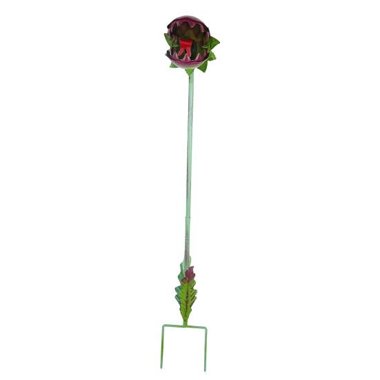 Metal Carnivorous Plant Garden Stake, 25 Inch Large Venus Flytrap Plant Sculpture, Outdoor Decorative Yard Art for Lawn Garden Patio Decor