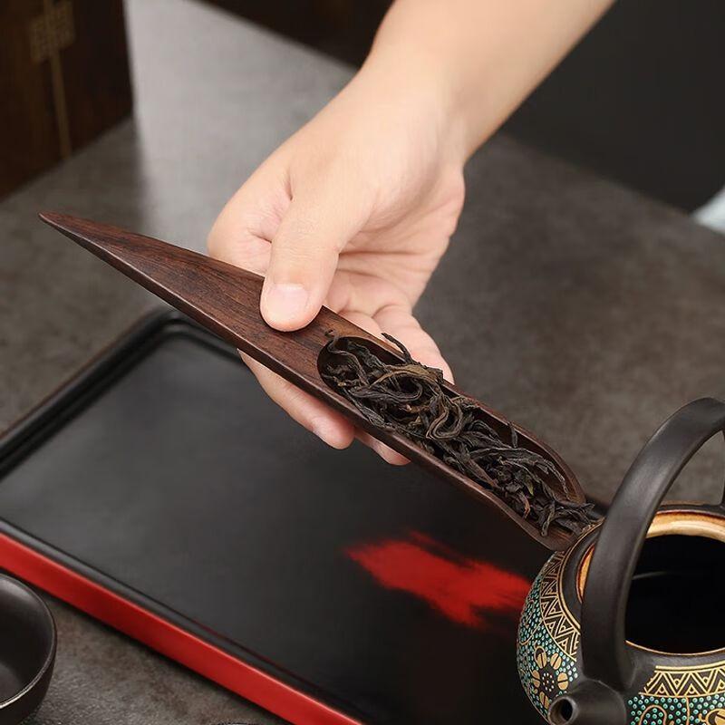 Ebony Wood Tea Ceremony Six Gentlemen Set