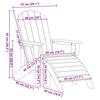 Garden Chair 2 pcs White 83 x 74 x 92 cm Polyethylene
