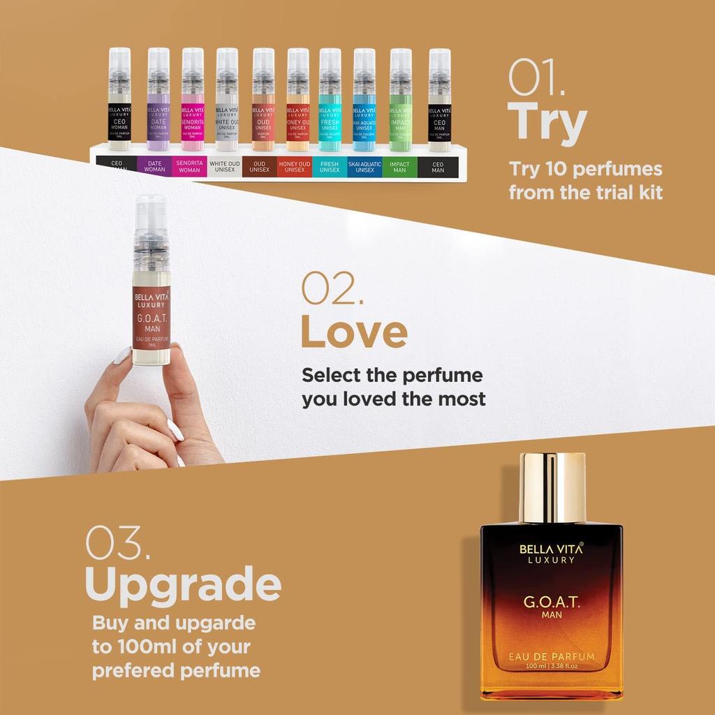 Bella Vita Luxury GOAT parfémovaná voda pro muže s bergamotem, levandulí a pačuli|dřevěná a orientální dlouhotrvající vůně EDP, 100 ml