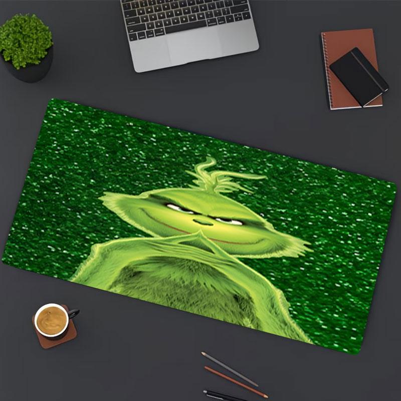 The Grinch Print Mouse Pad, for Keyboard Pad Laptop PC Mat for Office Home Use, Desk Decor, Perfect Birthday Gift for Gamers