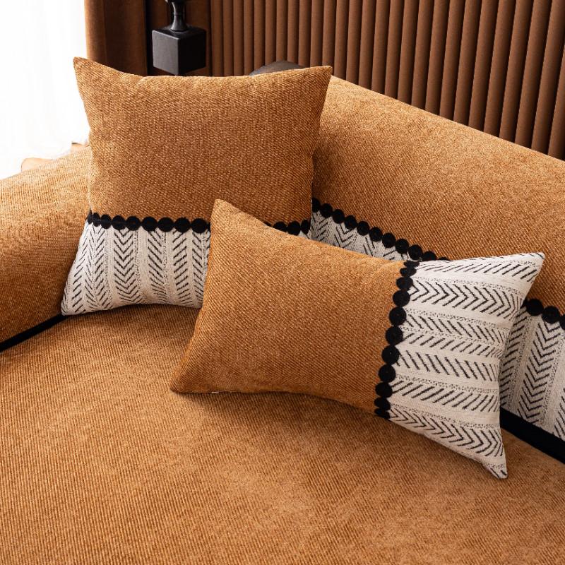 1Pcs Four Season Universal Chenille Sofa Cushion Anti-Slip Anti Cat Scratch Seat Cover Wear-resistant Furniture Protector