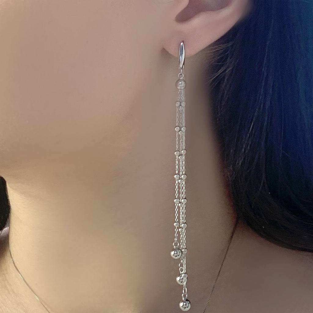 Silver Earrings Without Stones (2048398)