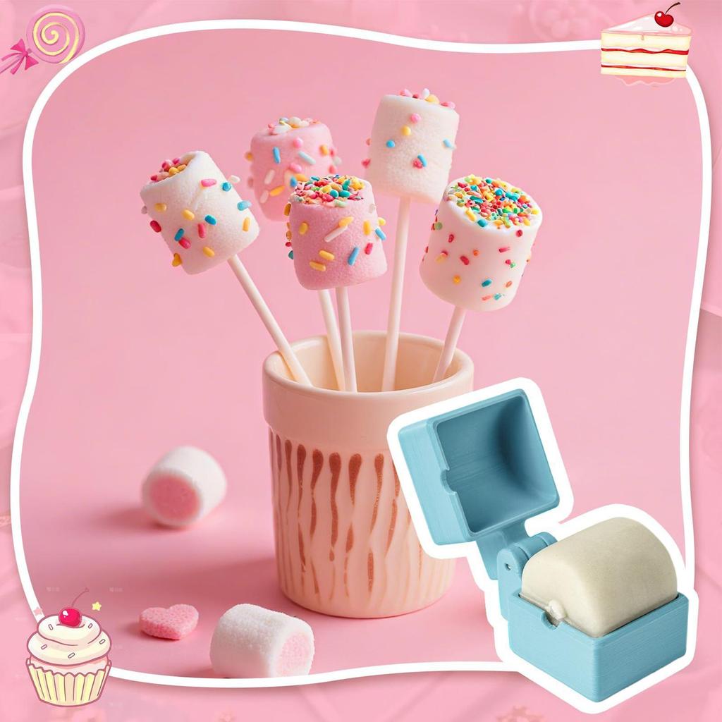 Cake Pop Press Easy Circle Cake Pop Cutter Mold Easy-Release Dessert Maker Aid for Rice Balls Chocolate Cookie Mochi Soft Clay