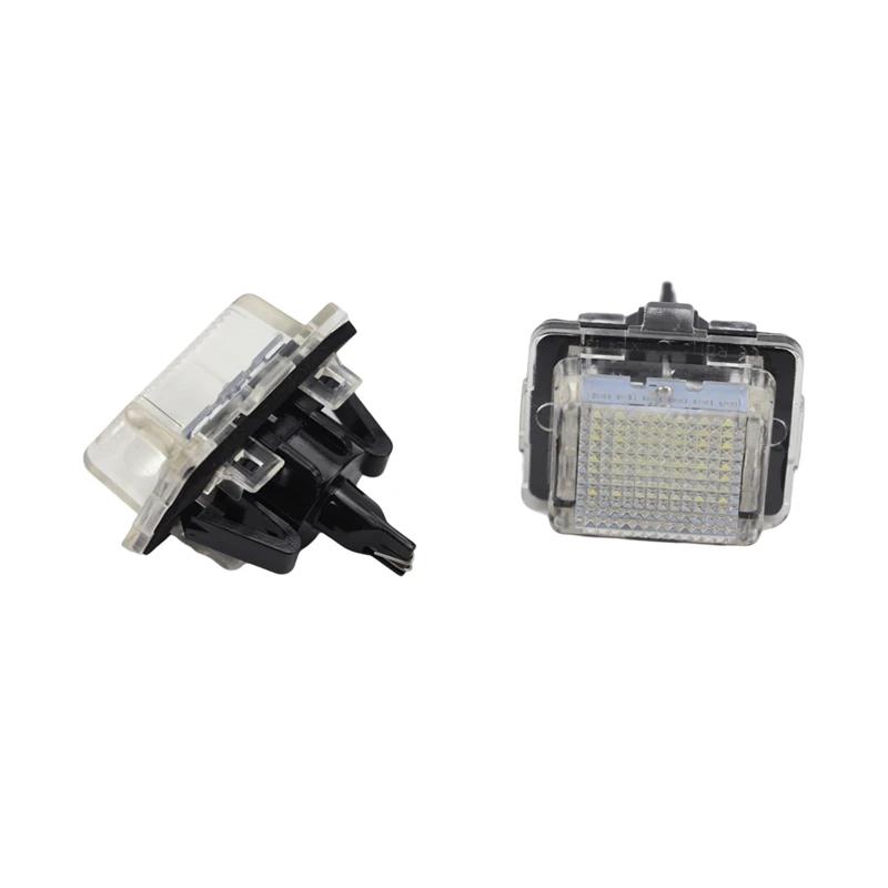 

2Pcs Canbus Car LED Number License Plate Light for Mercedes C E S CL W204 W212 C207 C216 W221 Car License Plate Lights белый