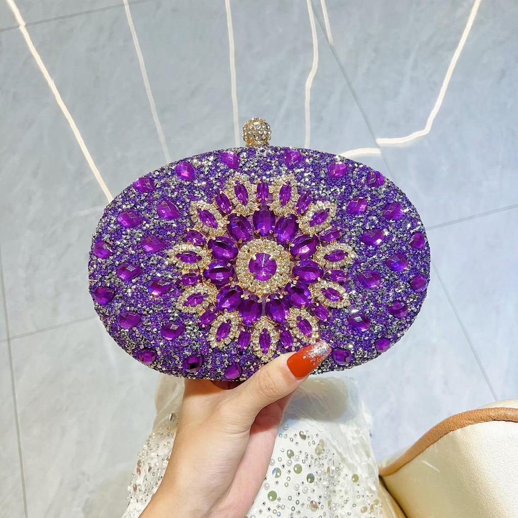 Europäische und amerikanische Retro-Clutch mit Diamanten: Elegante Prinzessinnen-Handtasche für Bar, KTV-Party oder Abendessen.