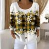 Damemote Langermet Christmas Snowman Snowflake Print Jakke Cardigan