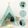 Teepee Tent designed for - Portable Enjoy Tent Indoor Outdoor Green featuring Long-Lasting Fabric plus Simple Setup