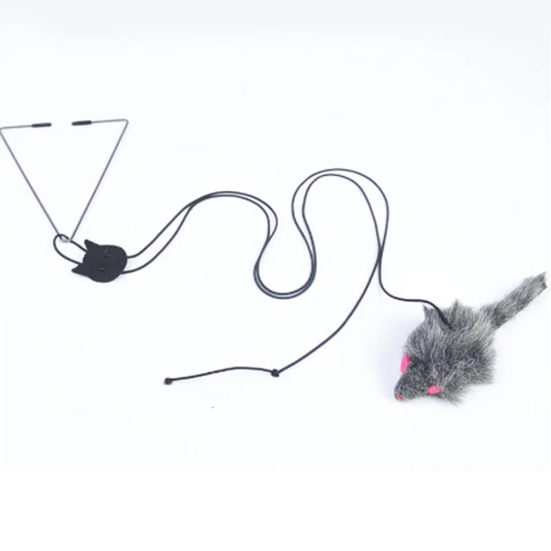 

Booteely Door Hanging Cat Toy Stress Relieve Living OmDoor Hanging Toy for Living Room Hanging Kitten one-size темно-серого