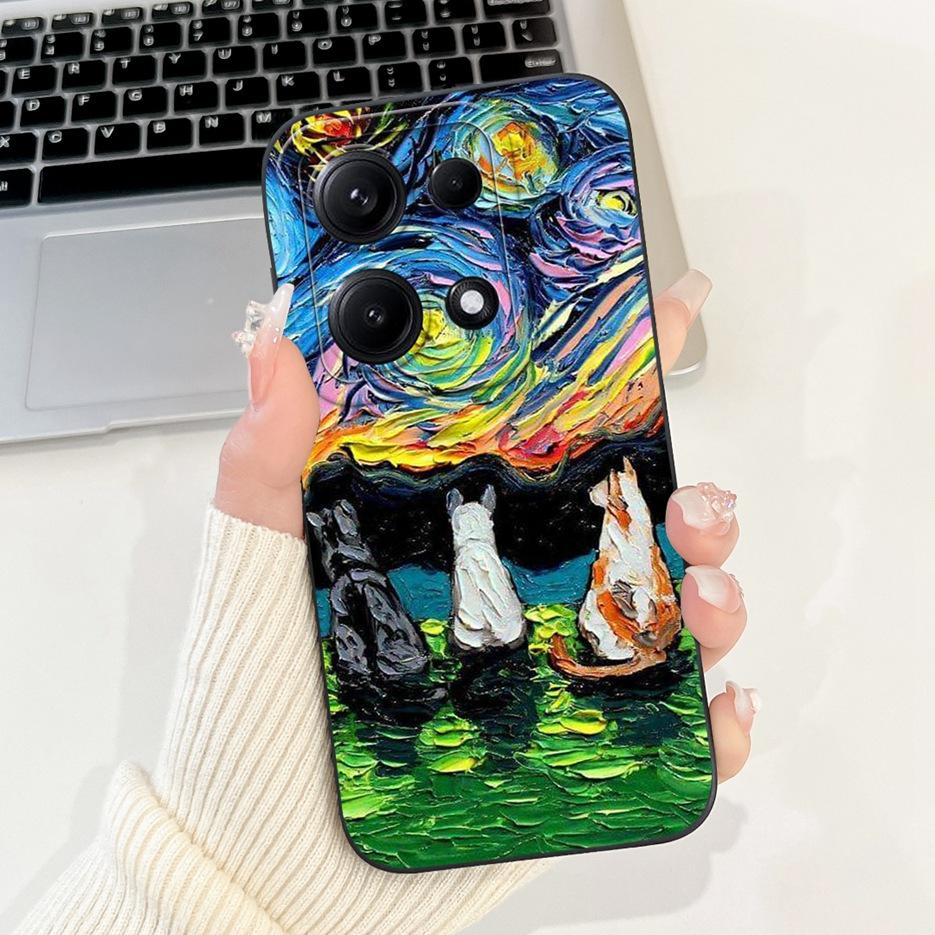 For Xiaomi Redmi Note 14S Case 6.67'' Cute Cat Dinosaur Cartoon Cover Matte Phone Case For Redmi Note 14S Note14S 4G Soft Fundas