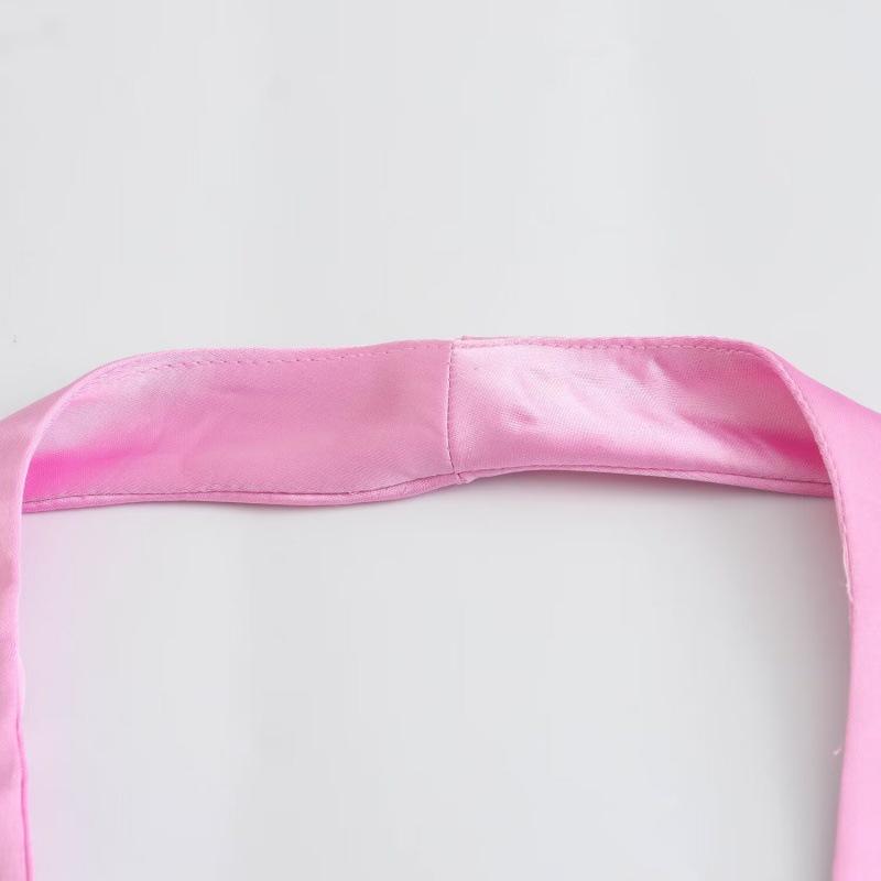 2025 Summer V-neck Halter Backless Silk Satin Tie-Up Mini Dress