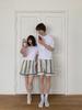 Bibihom (Uni) Navy Bold Stripe High-Density Pure Cotton Shorts